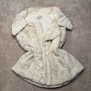 Creme Colored Faux Fur Sleeveless Vest by DD Winter Sz Extra Small Very Soft